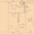 Vintage Stevens Point Brewery blueprint of the Brew House layout detail